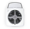 AirPlus ceiling fan, 355x355mm, black dome / light interior
