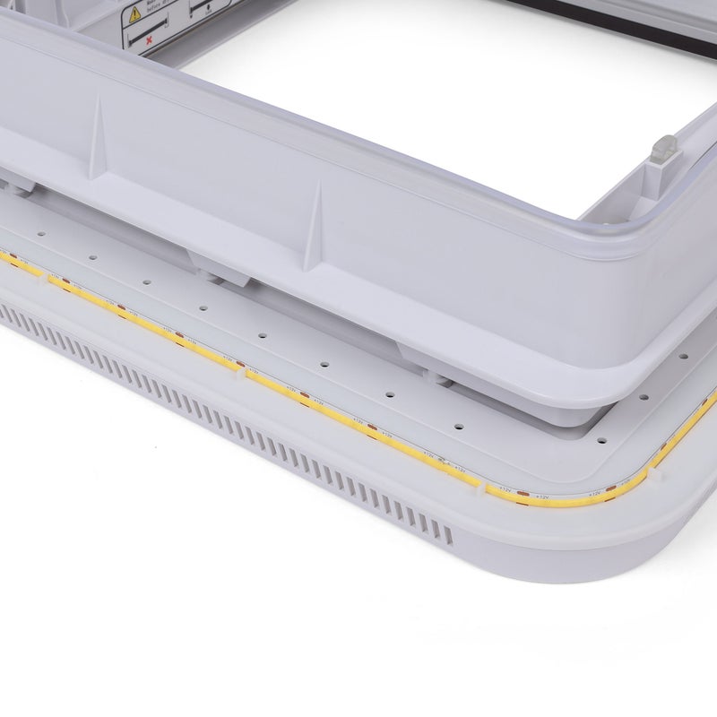 Skylight, 400x400mm, clear dome, LED light