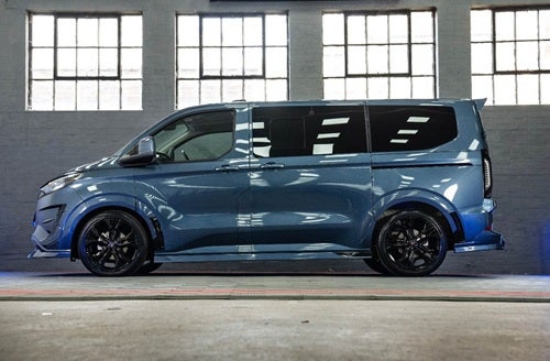 Side window, right, privacy, with front to rear slider, Ford Transit Custom 23-> / VW T7
