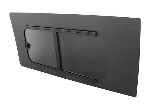 Side window, right, privacy, with front to rear slider, Ford Transit Custom 23-> / VW T7